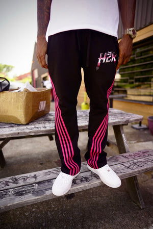 H2K Pink “Strips” Sweatpants