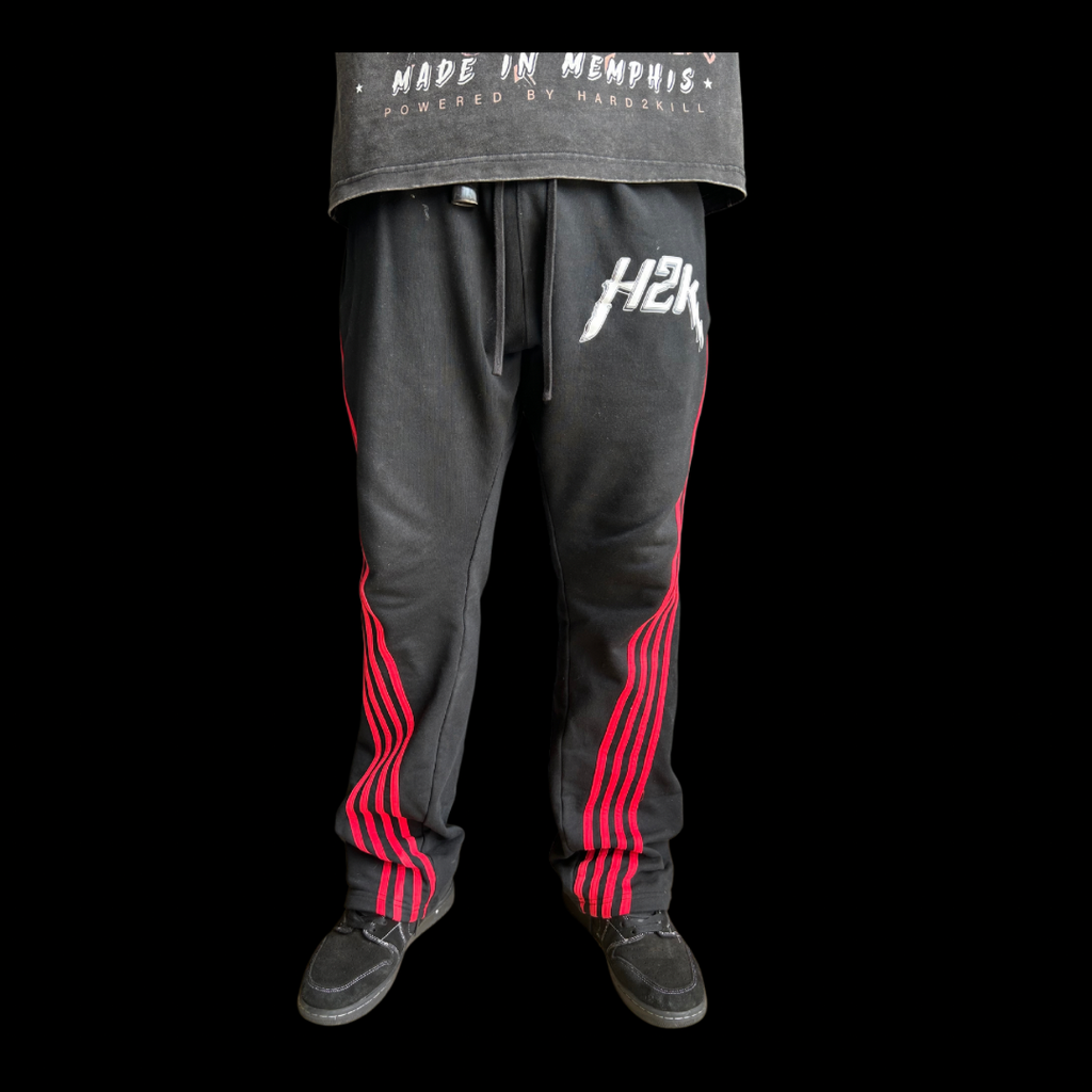 H2K Red “Strips” Sweatpants